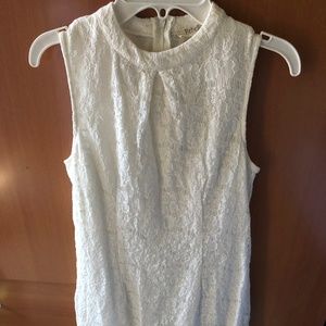 Girls Junior White Rebellion lace dress size S